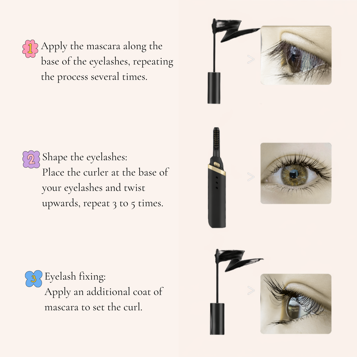 Rizador de Pestañas Caliente USB/Eyelashes Heated Curler